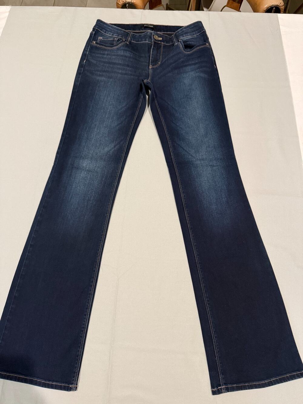 White House Black Market Womens Jeans 4R Bootcut Boot Leg Dark Wash Stretch
